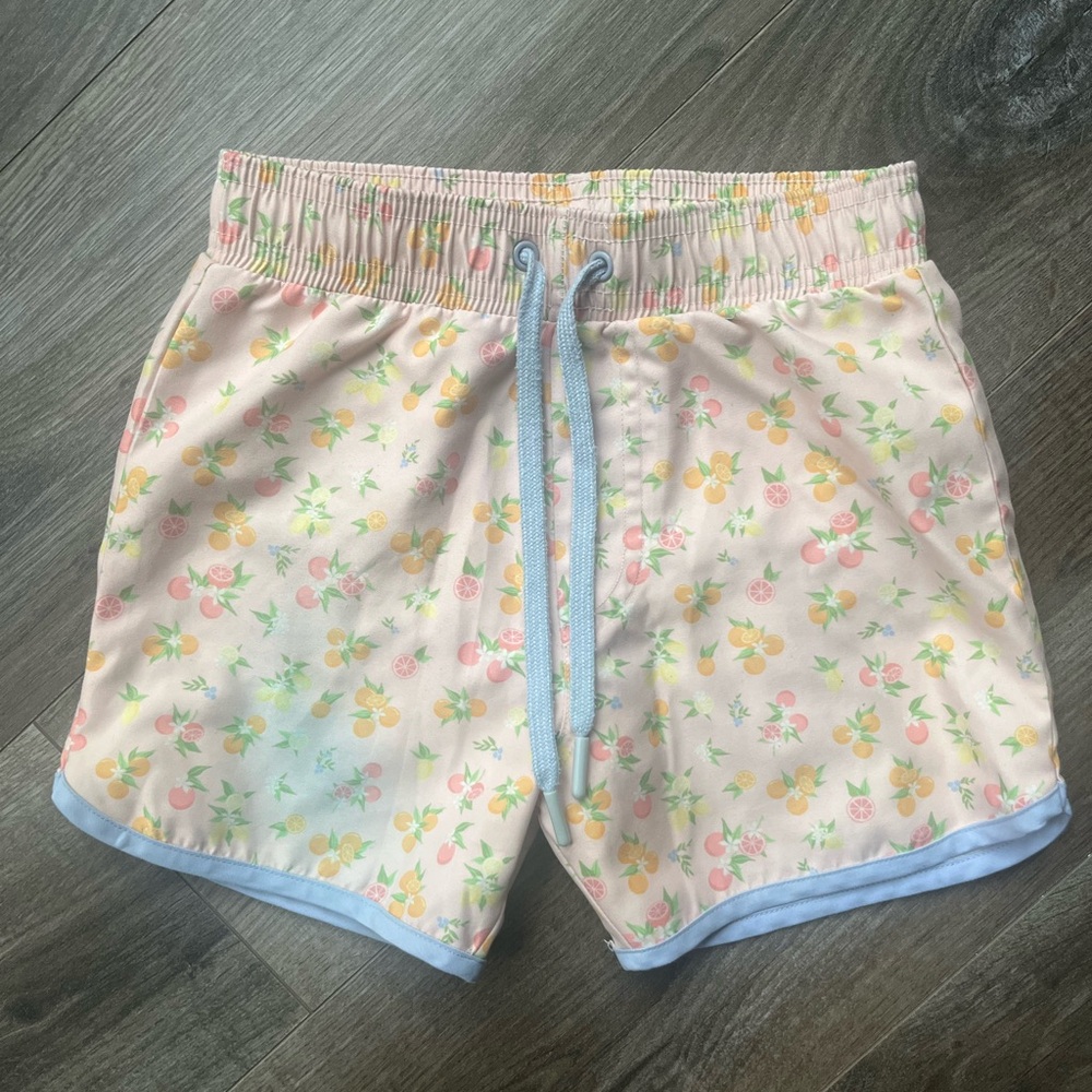 MINNOW Pastel Fruit Print swim Shorts